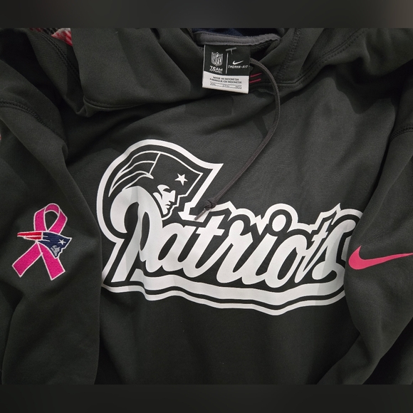 Nike New England Patriots Hoodie Sweatshirt Men 3XL NFL Breast Cancer Awareness. - Picture 1 of 4